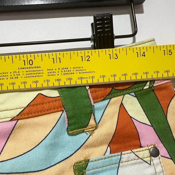 Anthropologie X Maeve Lily Gardeners Crop Denim Pants Multicolor 29 x 24 P - Picture 7 of 10